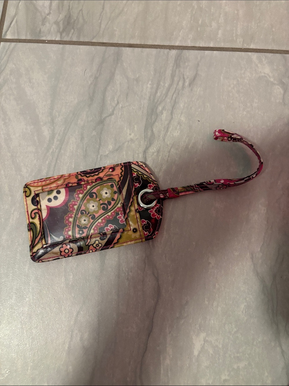 Vera Bradley Paisley Patterned Luggage Tag